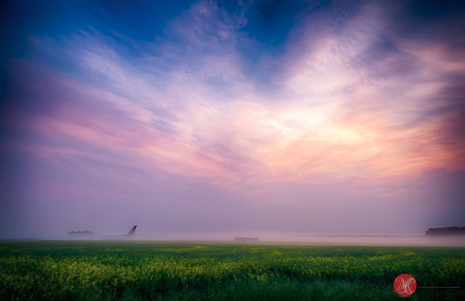 Villeneuve Airport at Sunrise