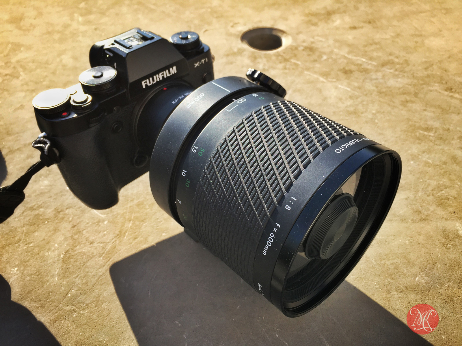 Fuji X-T1 and Digma 600mm f8 mirror lens